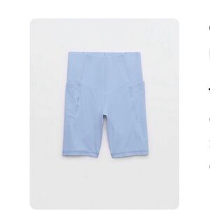 Offline by Aerie real me xtra hold up! Pocket 7” bike short Monaco blue